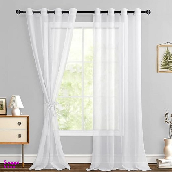 پرده تیکو دکو مدل حریر کلاسیک سایز 150 × 280 سانتی متر