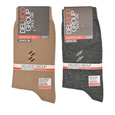 جوراب ساق بلند مردانه دل مد گروپ مدل 249027809 بسته دو عددی