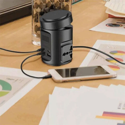 چند راهی برق و شارژر وایرلس مگ سیف پاورولوژی مدل MagSafe Power Hub PWCUQC014