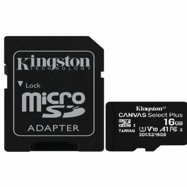 کارت حافظه MicroSDHC کینگستون مدل SD16 کلاس 10 U1 ظرفیت 16 گیگابایت به همراه آداپتور