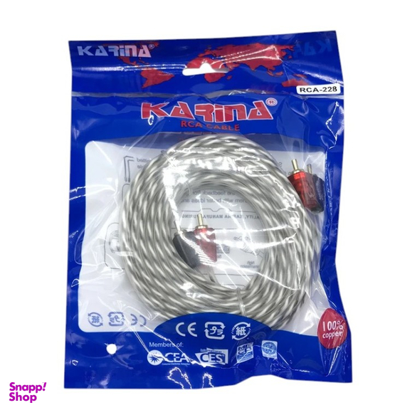 کابل آمپلی فایر خودرو کارینا مدل RCA-228 طول 5 متر