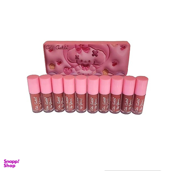 پالت رژ لب مایع گالا گاستاله مدل پالتی بسته 10 عددی