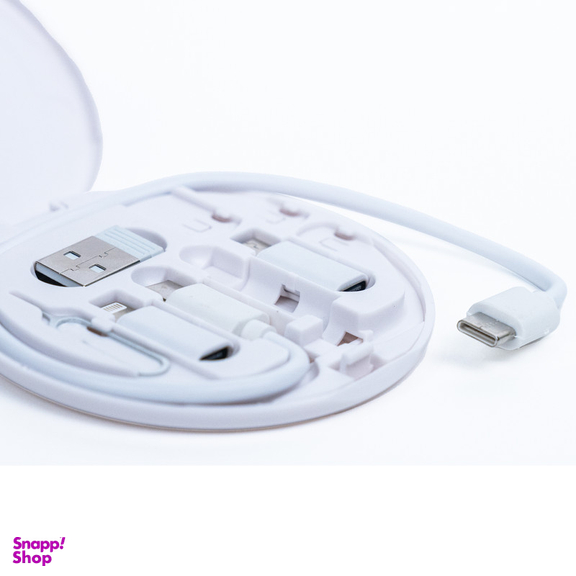 کابل تبدیل USB-C به USB-C و لایتنینگ و USB و micro-USB فوربری مدل RC190 طول 0.23 متر