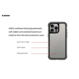 کاور گوشی موبایل کی-زد دو مدل Ares مناسب برای اپل iPhone 16 Pro