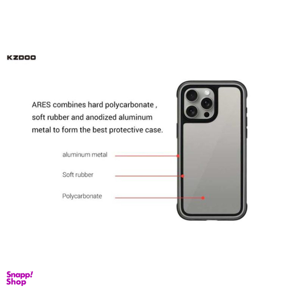 کاور گوشی موبایل کی-زد دو مدل Ares مناسب برای اپل iPhone 16 Pro