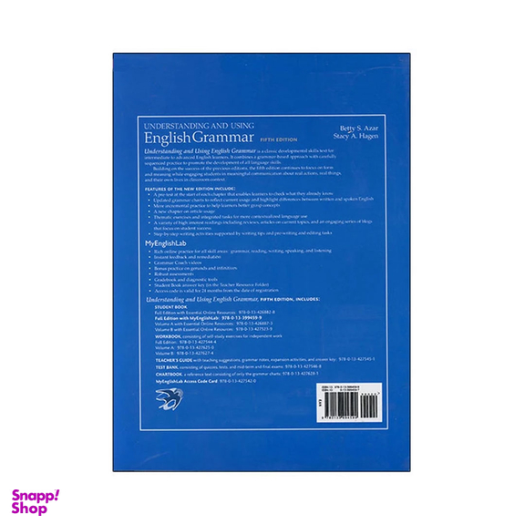کتاب Understanding and Using English Grammar Fifth Edition اثر Betty S Azar and Stacy Hagen انتشارات سپاهان