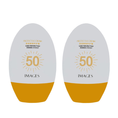 کرم ضد آفتاب بدون رنگ ایمجز SPF 50 مدل Protective مناسب انواع پوست حجم 45 میلی لیتر مجموعه 2 عددی