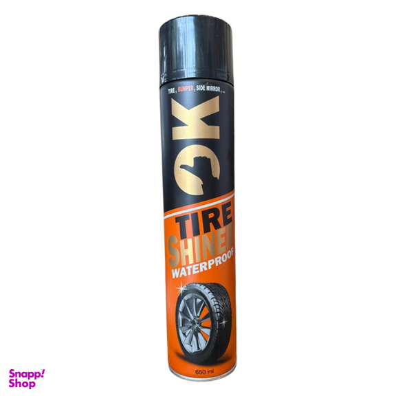 اسپری تمیزکننده لاستیک اوکی مدل tire Shine حجم 650 میلی لیتر