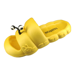 دمپایی دخترانه پاپا مدل حلزونی رنگ زرد