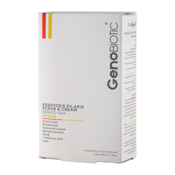 اسکراب و کرم کنترل کننده پوست مرغی بدن ژنوبایوتیک مدل لاکتیک اسید حجم 50 میلی لیتر مجموعه 2 عددی