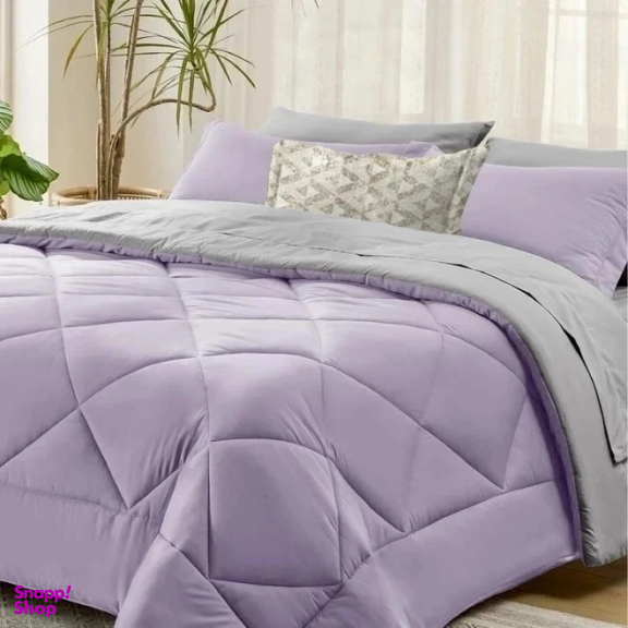 سرویس روتختی 7 تکه دو نفره نوپه هوم مدل P19 به همراه روبالشی طرح دار