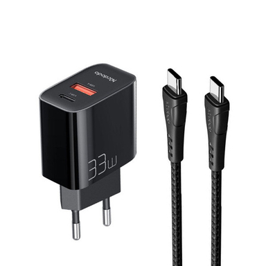 شارژر دیواری 33 وات مک دودو مدل CH-0922 به همراه کابل تبدیل USB-C