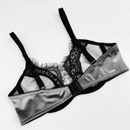 ست سوتین و شورت زنانه نوشه پوش مدل پلانچ کد 85001 رنگ طوسی