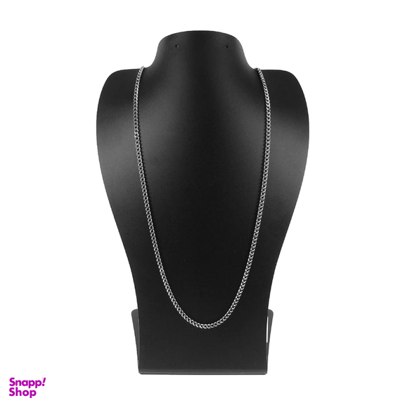 گردنبند مردانه مانچو طرح کارتیر مدل sf010 رنگ نقره ای