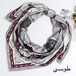 روسری زنانه آنالیا مدل ابریشم توییل بهاره کد 9802