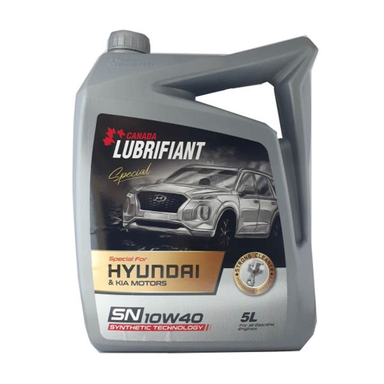 روغن موتور خودرو لوبریفنت کانادا مدل SN 10W-40 HYUNDAI حجم 5 لیتر
