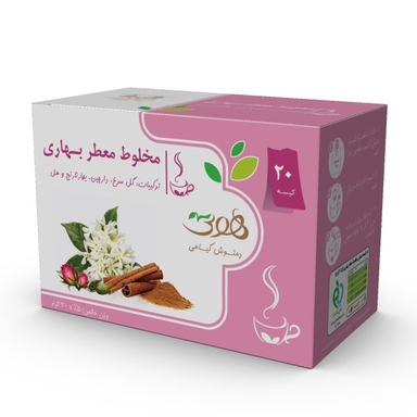 دمنوش گیاهی مخلوط معطر بهاری هوتی بسته 20 عددی