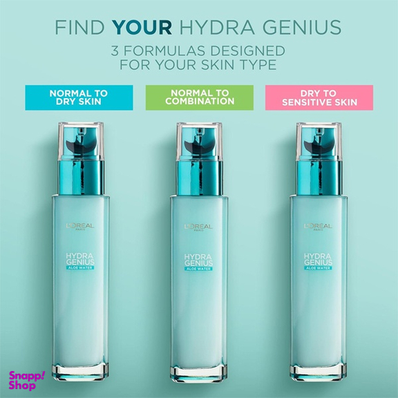 سرم آبرسان لورال مدل هیدرا جنیوس مناسب پوست خشک و حساس حجم 70 میلی لیتر