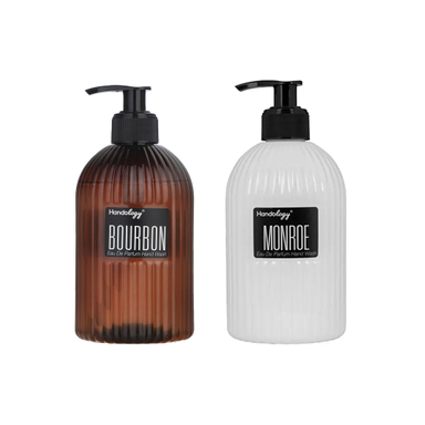مایع دستشویی هندولوژی مدل Monroe Bourbon حجم 470 میلی لیتر مجموعه 2 عددی