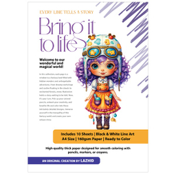 کاغذ رنگ آمیزی لاژید کد 009 بسته 10 عددی