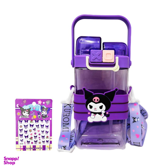 قمقمه کودک مدل کرومی عروسکی گنجایش 0.65 میلی لیتر به همراه برچسب کد 01