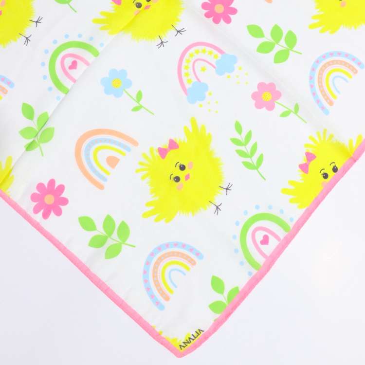 مینی اسکارف دخترانه طرح گنجشک کد 1030