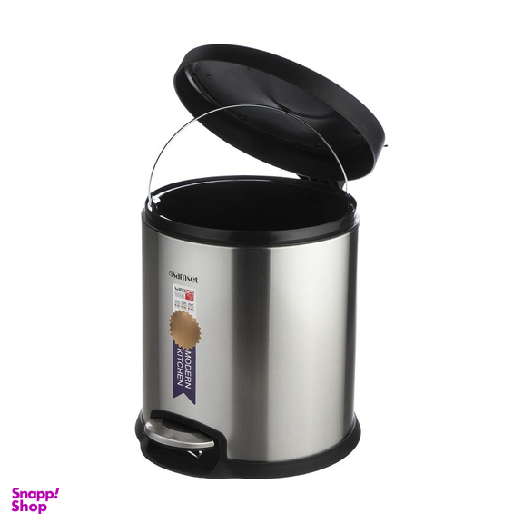 سطل زباله سام ست مدل استوانه ای ظرفیت 14 لیتری