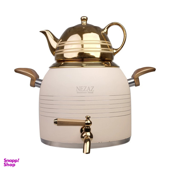 ست کتری و قوری نزاز مدل قالب ترک رنگی