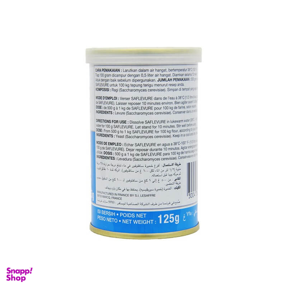 خمیر مایه و مخمر خشک فوری ساف لیوور وزن 125 گرم