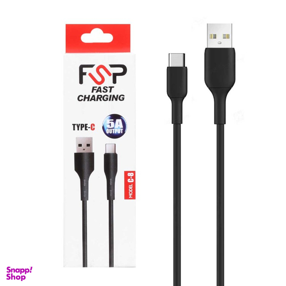 کابل شارژ USB به Type-C اف اس پی مدل C-8-BSA 2 طول 1 متر