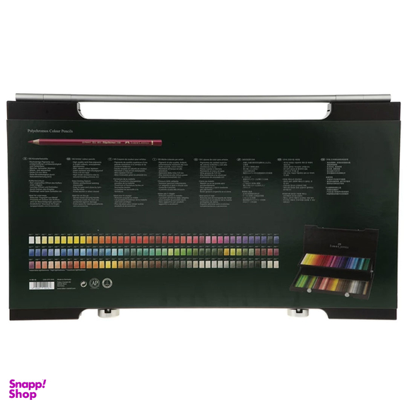 مداد رنگی فابر کاستل مدل پلی کروم 120 رنگ جعبه چوبی