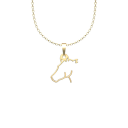 گردنبند طلا 18 عیار زنانه مدوپد مدل اسب کد B3-1-1136