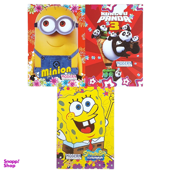 دفتر مشق 50 برگ مدرن مدل طرح برجسته اکلیلی کد 129 مجموعه 3 عددی