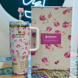 تراول ماگ استنلی مدل tumbler سفید جعبه کادویی ظرفیت 1180 میلی لیتر