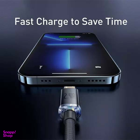 کابل USB به لایتنینگ باسئوس مدل Crystal Shine Series طول 1.2 متر