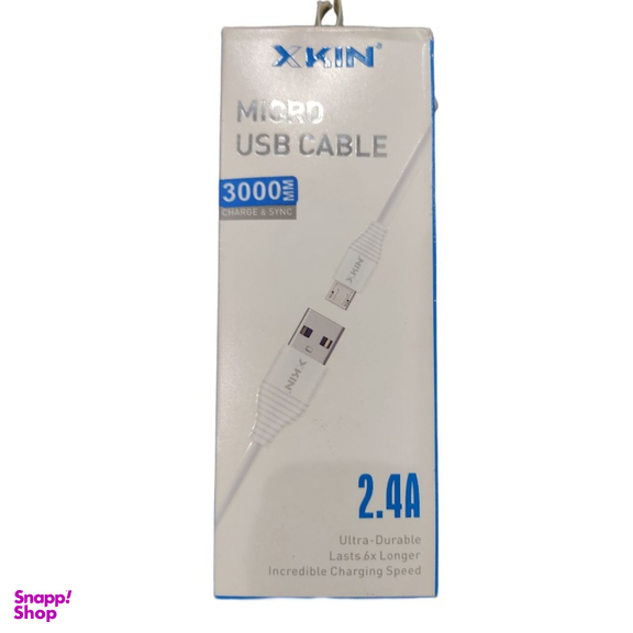 کابل دیتا MicroUSB به USB ایکس کین کد XK-CA06 طول 3 متر
