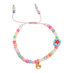 دستبند طلا 18 عیار دخترانه مدل رنگین کمان کد 473269