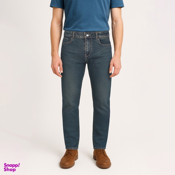 شلوار جین مردانه ایزی دو مدل 535-1 رنگ آبی تیره