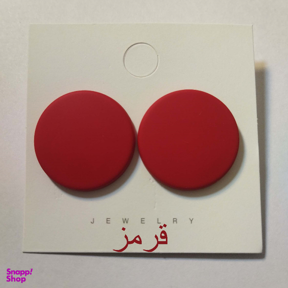 گوشواره زنانه مدل پلاس طرح گرد کد 001