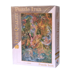 پازل 1000 تکه پازل ایران طرح نقاشی مینیاتوری استاد فرشچیان کد 11086