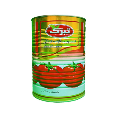 کنسرو رب گوجه فرنگی تبرک وزن 4 کیلوگرم
