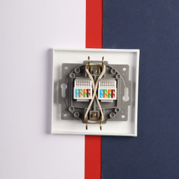 پریز شبکه دو پورت خیام الکتریک مدل آرام