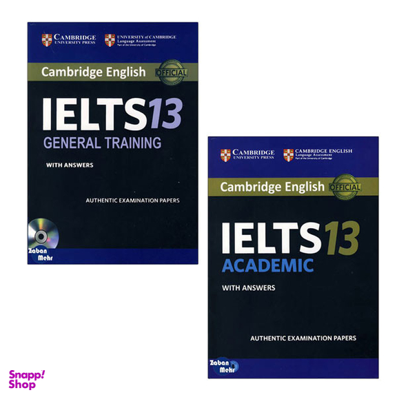کتاب Cambridge IELTS 13 Academic_General اثر جمعی از نویسندگان انتشارات زبان مهر مجموعه 2 جلدی