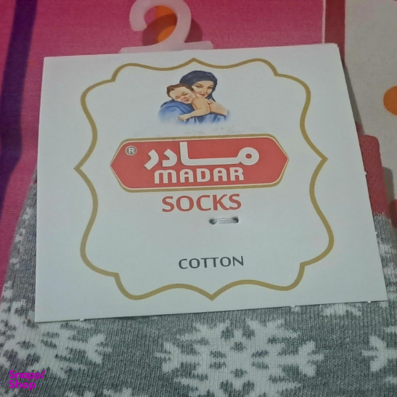 جوراب زنانه مادر طرح برف