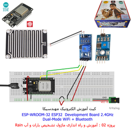 کیت آموزش الکترونیک مهندسیکا مدل خلاقیت دلتا ESP32+70