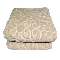 پتو گلبافت یک نفره مدل گل برجسته کد CHG1 سایز 160×220 سانتی متر