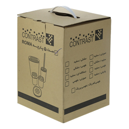 ست سرویس بهداشتی 5 پارچه کنتراست مدل روما کد CHR