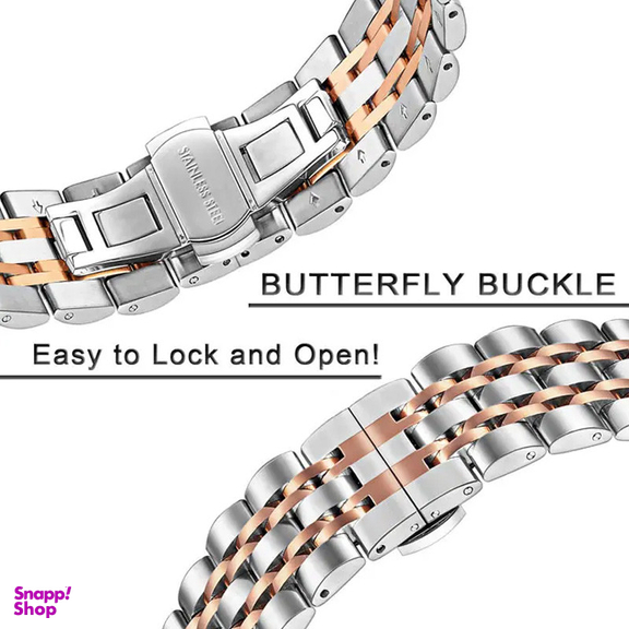 بند اپیکوی مدل StainLess-20mm Dual مناسب برای ساعت هوشمند سامسونگ Galaxy Watch 4/5/6/ َActive1/2