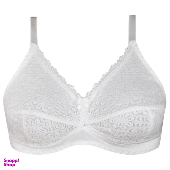 سوتین زنانه لین مدل بدون فنر کد 4680-406 رنگ سفید