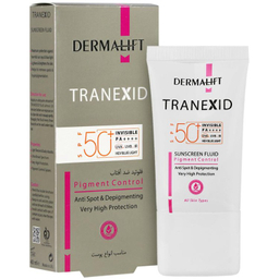 ترنکسید فلوئید ضد آفتاب درمالیفت حاوی مواد روشن کننده spf50 حجم 40 میلی لیتر